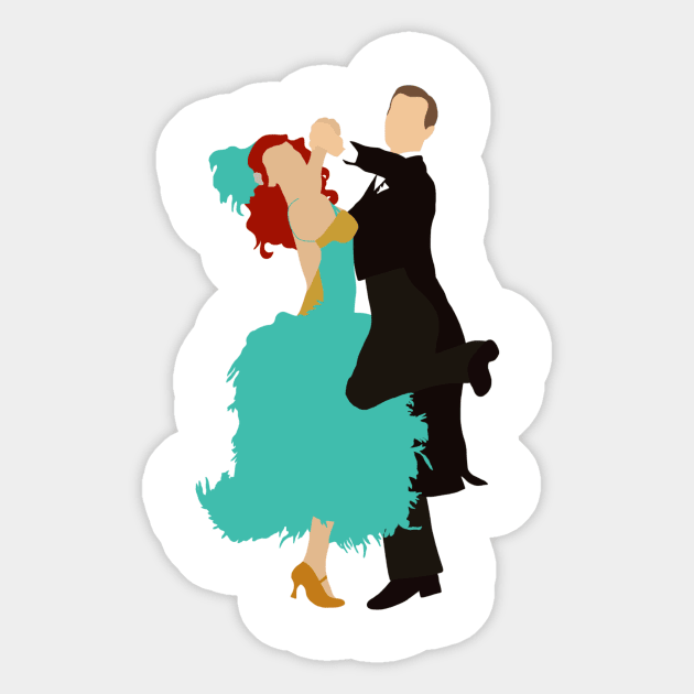 Joe and Dianne quickstep Sticker by scooptroop